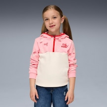Puma Little Runners Half-zip Çocuk Bisiklet Yaka Sweatshirt Çok Renkli