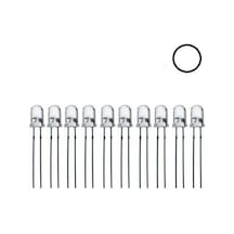 5mm Şeffaf Beyaz Led Paketi - 100 Adet