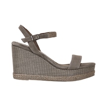 Yargıcı Tek Bantlı Tabanı Hasır Sargılı Süet Espadril 26ykay4020x 025 Vizon