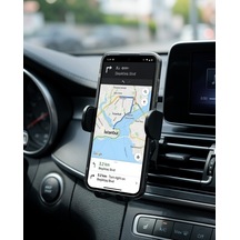 Araç Konsol Telefon Tutucu Ayarlanabilir 360 Derece Uczzzzj02telefontutucu-4 Siyah
