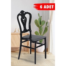 6 Adet Carisma Siyah Sandalye / Balkon-bahçe-mutfak