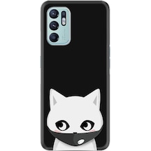Oppo Reno 6 Kılıf Silikon Desen Özel Seri Pandemi Cat 1729