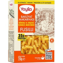 Yayla Glutensiz Bakliyat Makarnası Kırmızı Mercimek Kinoalı & Sebzeli 250 Gr