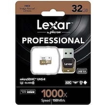 Lexar 32Gb 150Mb/S 1000X Sdxc Usb 3.0 Micro Hafıza Kartı