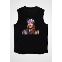 Adrift Axl Rose Siyah Kolsuz Tişört T-shirt Siyah