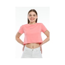 Kadın Bisiklet Yaka Regular Fit Brookyn Baskılı Tişort Spr21y14 001