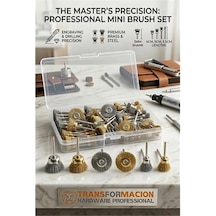 Mey İthalat Masterworks 60 Parça Gravür Tel Fırça Seti 3mm Şaft, Pirinç & Çelik 723012