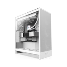Nzxt H7 Flow 2024 CM-H72FW-01 Temperli Cam USB 3.2 ATX Mid Tower Kasa Beyaz