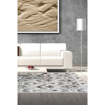 Dekoreko Kaymaz Taban Djt Salon Halısı Trend Iskandinav F5136 gri