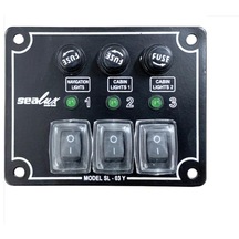 Sealux Switch Panel İzoleli Yatay 3 Lü 100x80 Mm