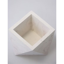 Yapay Çiçek Deposu Handmade Beton Saksı 7 Cm Model-10 Taş Rengi