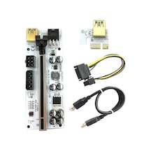 Zauss Riser V010-X 8 Kapasitörlü Yükseltici PCI-E X1 to X16 Mining