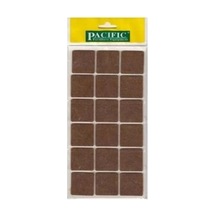 Mobilya Altı Yapışkanlı Zemin Koruyucu Ses Kesici Keçe 35x35 Mm Kahverengi