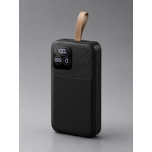 Eima 40.000 Mah Powerbank Dahili Kablolu 22.5w Hızlı Şarj Taşınabilir Şarj Cihazı Type-c Lightning U siyah