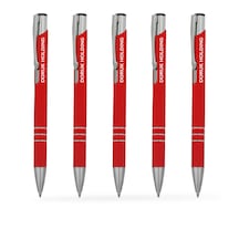 Kişiye Özel Kırmızı Metal Tükenmez Kalem 50 Adet Model 133