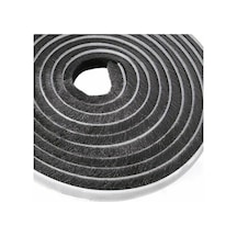 /ea/10 M Fırça Şeridi, Kendinden Yapışkanlı Rüzgar Ve Toz Geçirmez Fırça Contası, Mobis Pencere Ve Kapılar İçin, Genişlik 9 Mm X Yükseklik 9 Mm Siyah