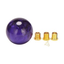 3 Adaptörlü Mermer Tarzı Akrilik Vites Topuzu - Yuvarlak Bilyalı Vites Topuzu - Kaiyi