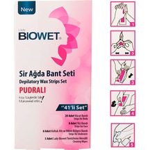 Lady Biowet Vücut ve Yüz İçin Sir Ağda Bant Seti 41'li