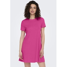 Only Pamuklu Kısa Elbise 15202971 Pembe