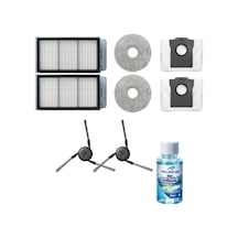 Dreame L40s Pro Ultra İle Uyumlu 2 Yan Fırça 2 Filtre 2 Mop 1 Deterjan 2 Toz Torbası Genel