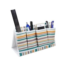 Ofis Çalışma Masa Üstü Düzenleyici 8 Cepli Organizer Kumaş Turuncu Diğer