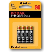 Kodak 4 Adet Xtralife Alkalin İnce Pil