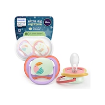 Ultra Air Gece Emziği, Ortadontik, Karanlıkta Parlayan, 18+ Ay, Kız, Scf376/33 Pembe Hayvanlar