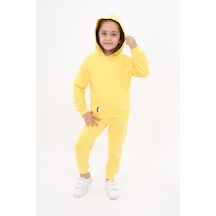 Toontoy Kids Toontoy Kız Çocuk Nakışlı Eşofman Takım Kahverengi