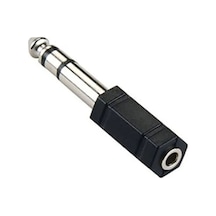6.35 Mm Erkek To 3.5 Mm Dişi Jak Adaptörü - Büyük Jakı Küçük Jaka Çevirici Kulaklık Dönüştürücü