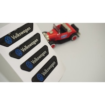 Volkswagen Logo Kapı Kenarı Koruma Metalize Damla Desen 3M Band