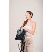 Ççs Kadın 17826 Omuz Ve Sırt Çantası Siyah