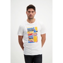 Rich Erkek Bisiklet Yaka Baskılı T-Shirt %100 Pamuk Tişört (481343905)