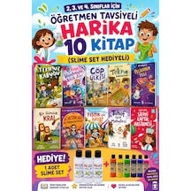 Timaş 2,3. Ve 4.sınıflar İçin Öğretmen Tavsiyeli Harika 10 Kitap Slime Set Hediyeli