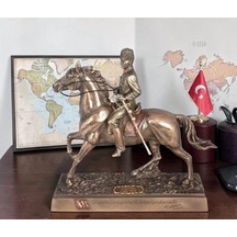 Veronese Mustafa Kemal Atatürk Atlı Bronz Renk Koleksiyon Figür 28cm