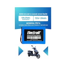 Mondial Pista Uyumlu Batarya Standart Kapasite Lifepo4 72v 26ah Elektrikli Motorsiklet Bataryası