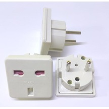 Power Çevirici Adaptör İngiliz To Topraklı Fiş