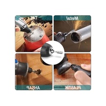 5 Parça Metal Törpüleme Seti, Matkap Uyumlu Ve Farklı Şekillerde Freze Seti