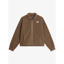 The North Face Nf0a8j6k-0v2 W Fleece Collared Jacket Kadın Ceket Kahverengi