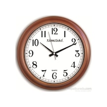Time Gold Salon Ofis Duvar Saati Plastik 35 Cm (150340931) Altın