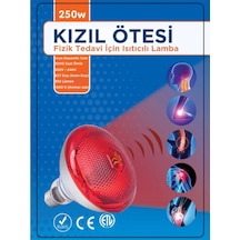 250w Kızılötesi İnfrared Isıtıcılı Fizik Tedavi Lambası Kırmızı Işık E27 Kalın Duy