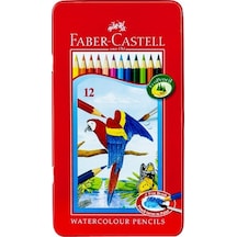 Faber-castell Metal Kutu Aquarell Boya Kalemi 12 Renk