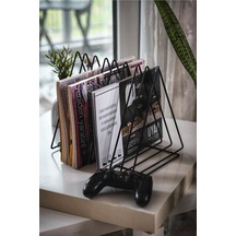 Metal Dergilik Ve Klasör Ayracı Çok Amaçlı Üçgen Dergilik Masa Üstü Organizer