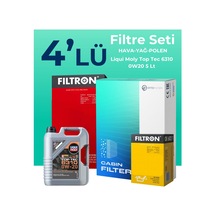 Filtron Jeep Compass 1.5 Hybrid Filtre Bakım Seti Liqui Moly Motor Yağlı (2020-2024) 4 Lü