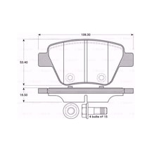 Vw Touran 1.4 Tsi 2003-2010 Bosch Arka Fren Balatası N11.8365