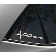 Citroen C5 Yan Cam Sticker Oto Kapı Çıkartma 20Cmx7Cm