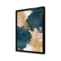 Soyut Yeşil Turuncu Çerçeveli Mdf Tablo-173802