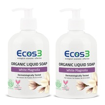 Ecos3 Organik Beyaz Manolya Sıvı Sabun 500 ML x 2