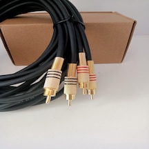 Rca Kablosu 3 Metre %100 BAKIR Rca Ses Aktarım Kablosu El Yapımı