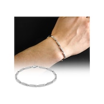 Tesbihane Silver Renk 317L Çelik Singapur Bileklik Tesbihane Silver Renk 317L Çelik Singapur Bileklik