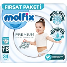 Molfix Premium Bebek Bezi Beden:6 15+kg Extra Large Fırsat 34 Adet